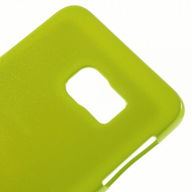 Goospery - Galaxy S6 Edge Plus Handy Hülle - TPU Soft Case - Pearl Jelly Series - lime