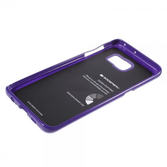 Goospery - Galaxy S6 Edge Plus Handy Hülle - TPU Soft Case - Pearl Jelly Series - purpur