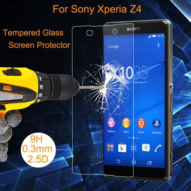 Sony Xperia Z4/Z3+/Z3+ Schutzfolie aus gehärtetem Glas (0.4mm dick)
