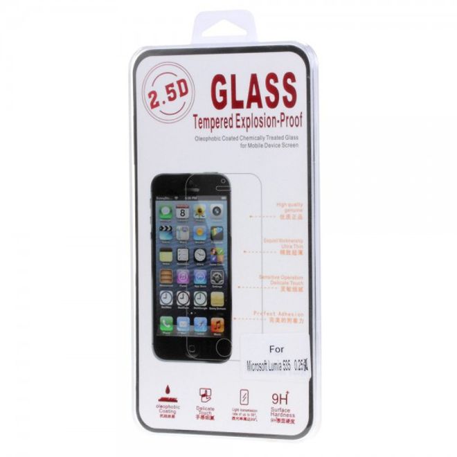 Microsoft Lumia 535/535 Dual Schutzfolie aus gehärtetem Glas (0.25mm dick)