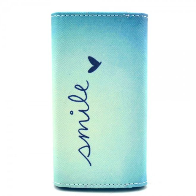 Universelles Leder Case für Smartphones bis 13.8x7x1.5cm mit Himmel und Schriftzug