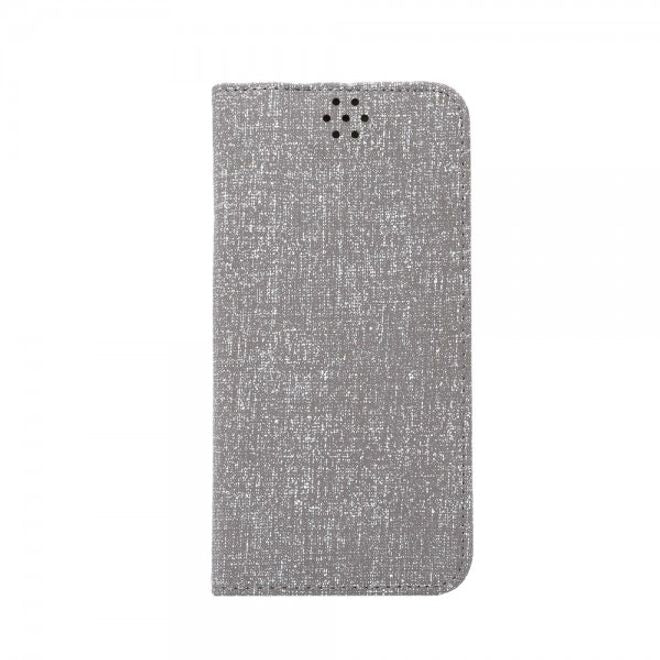 iPhone 6/6S Magnetisches Leder Case mit Oxford Nylon Textur und Standfunktion - grau