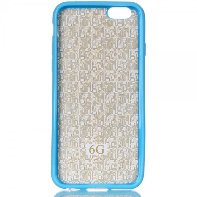 Étui en plastique élastique pour iPhone 6/6S avec revêtement effet cuir et jolis motifs de guimauves