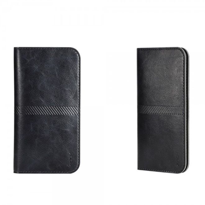 iPhone 6 Plus/6S Plus Schlanker, modischer Leder Beutel von Rock - schwarz