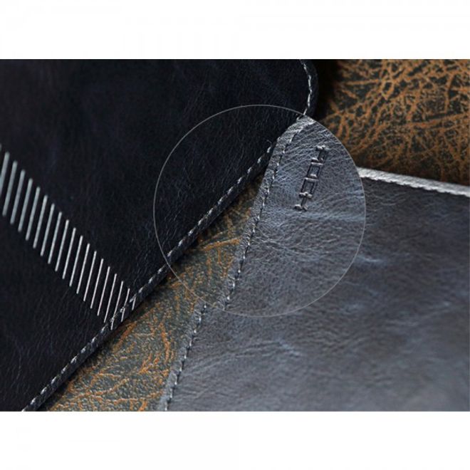 iPhone 6 Plus/6S Plus Schlanker, modischer Leder Beutel von Rock - schwarz