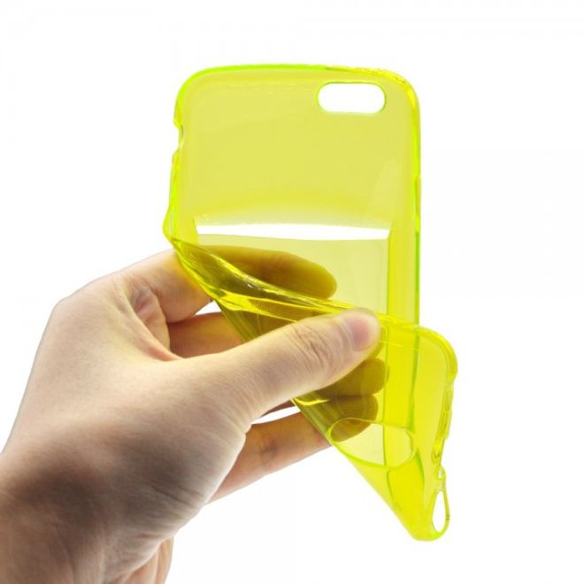 iPhone 6 Plus/6S Plus Ultradünnes, elastisches Plastik Case mit Kreditkartenschlitz - grün