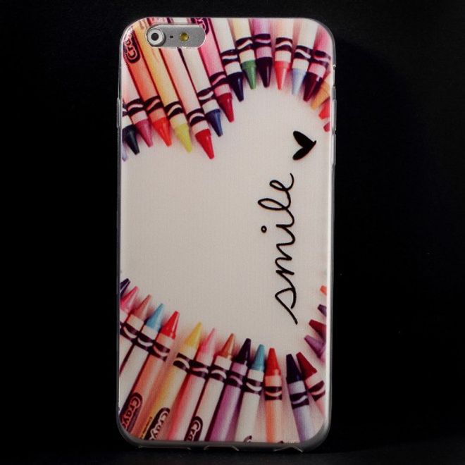 iPhone 6 Plus/6S Plus Dünnes, elastisches Plastik Case mit Stiften in Herzform ausgelegt