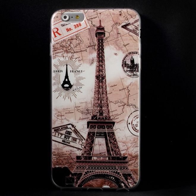 iPhone 6 Plus/6S Plus Slim, Flexible Plastic Case with Eiffel Tower in Paris