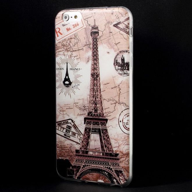 iPhone 6 Plus/6S Plus Slim, Flexible Plastic Case with Eiffel Tower in Paris