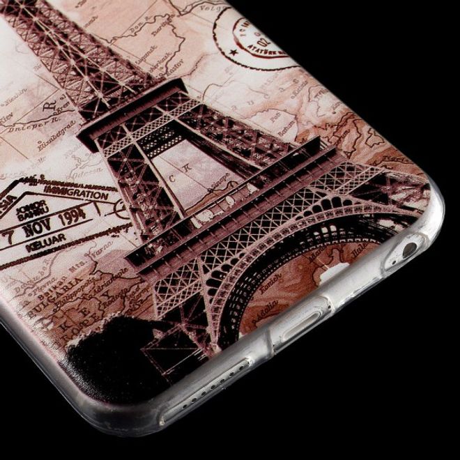 iPhone 6 Plus/6S Plus Slim, Flexible Plastic Case with Eiffel Tower in Paris