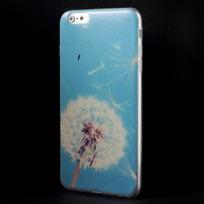 iPhone 6 Plus/6S Plus Dünnes, elastisches Plastik Case mit weissem Löwenzahn