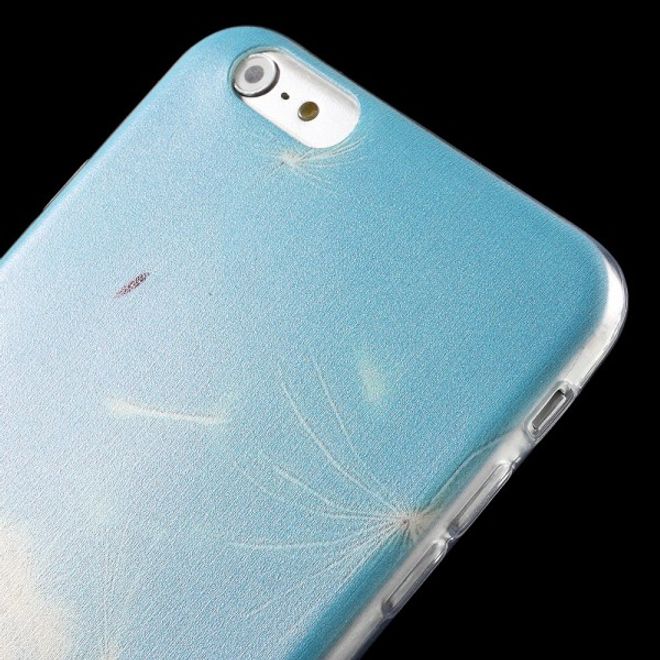 iPhone 6 Plus/6S Plus Dünnes, elastisches Plastik Case mit weissem Löwenzahn