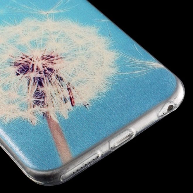 iPhone 6 Plus/6S Plus Dünnes, elastisches Plastik Case mit weissem Löwenzahn