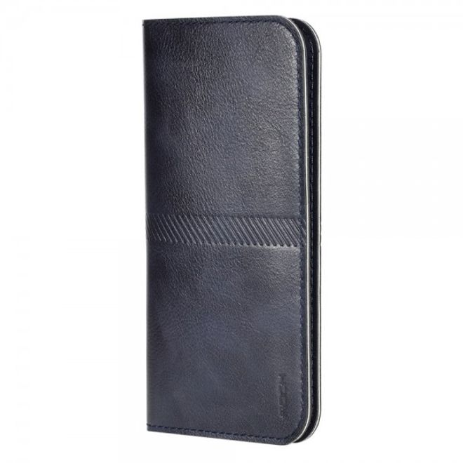 iPhone 6 Plus/6S Plus Schlanker, modischer Leder Beutel von Rock - dunkelblau