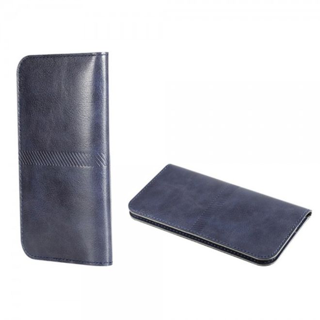 iPhone 6 Plus/6S Plus Schlanker, modischer Leder Beutel von Rock - dunkelblau