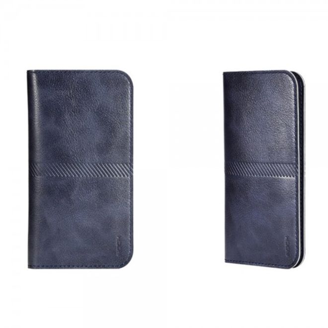 iPhone 6 Plus/6S Plus Schlanker, modischer Leder Beutel von Rock - dunkelblau