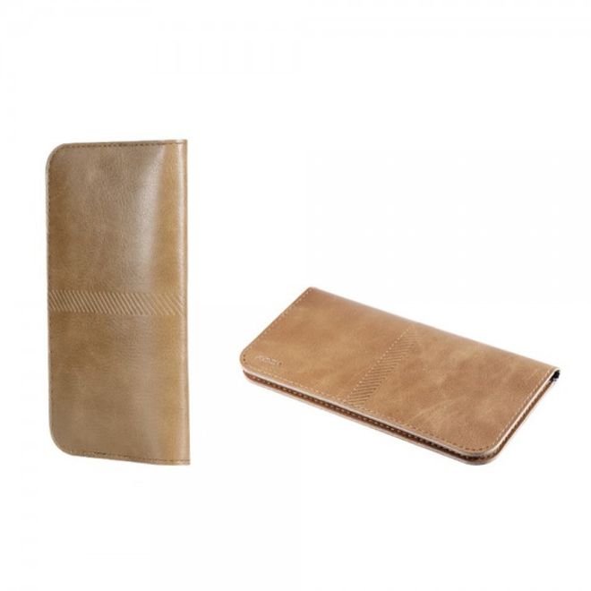 iPhone 6 Plus/6S Plus Schlanker, modischer Leder Beutel von Rock - braun