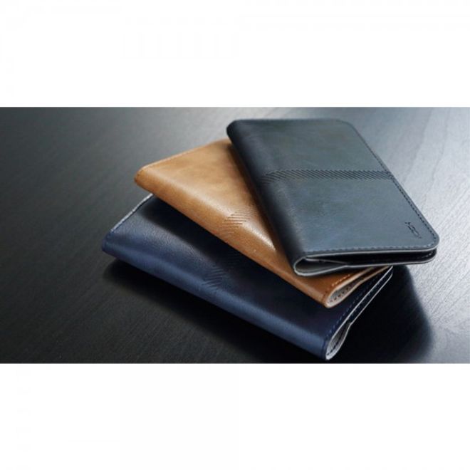 iPhone 6 Plus/6S Plus Schlanker, modischer Leder Beutel von Rock - braun