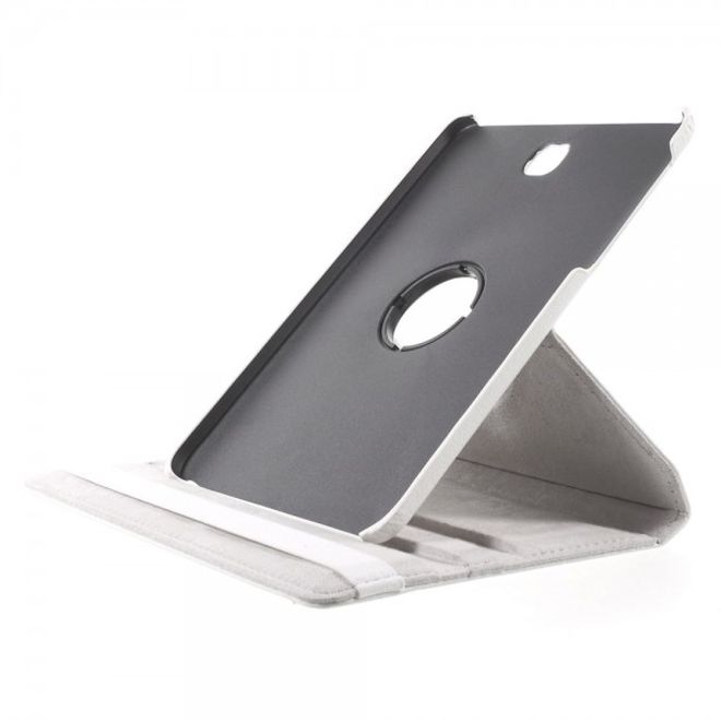 Samsung Galaxy Tab S2 8.0 Stabiles, 360° rotierbares Leder Flip Case - weiss