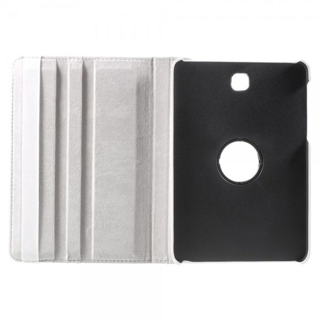 Samsung Galaxy Tab S2 8.0 Stabiles, 360° rotierbares Leder Flip Case - weiss