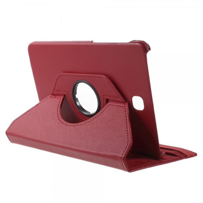 Samsung Galaxy Tab S2 8.0 Stabiles, 360° rotierbares Leder Flip Case - rot