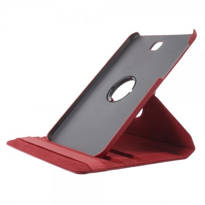 Samsung Galaxy Tab S2 8.0 Stabiles, 360° rotierbares Leder Flip Case - rot