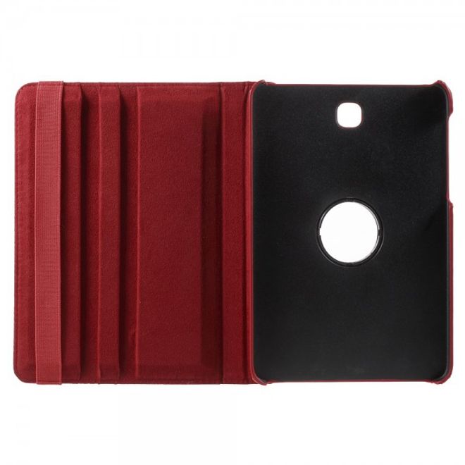 Samsung Galaxy Tab S2 8.0 Stabiles, 360° rotierbares Leder Flip Case - rot