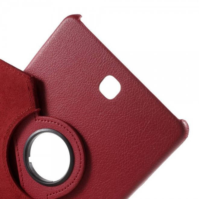 Samsung Galaxy Tab S2 8.0 Stabiles, 360° rotierbares Leder Flip Case - rot