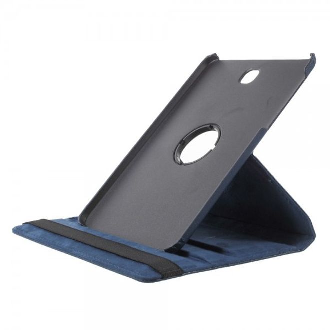 Samsung Galaxy Tab S2 8.0 Stabiles, 360° rotierbares Leder Flip Case - dunkelblau