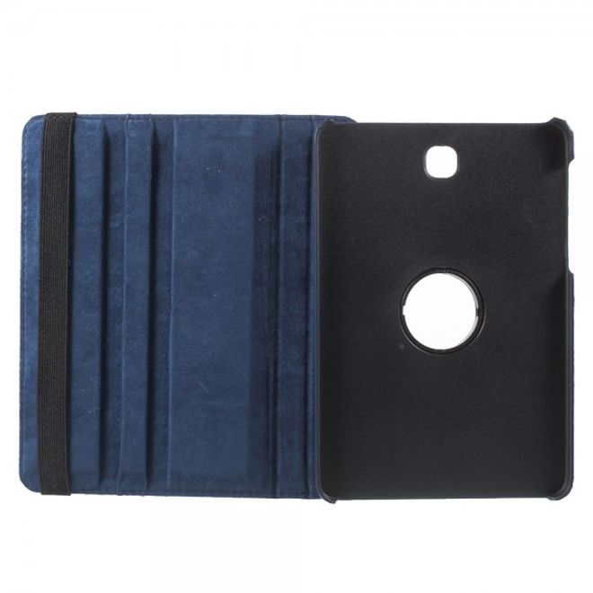 Samsung Galaxy Tab S2 8.0 Stabiles, 360° rotierbares Leder Flip Case - dunkelblau