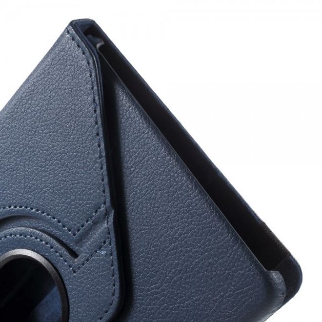 Samsung Galaxy Tab S2 8.0 Stabiles, 360° rotierbares Leder Flip Case - dunkelblau