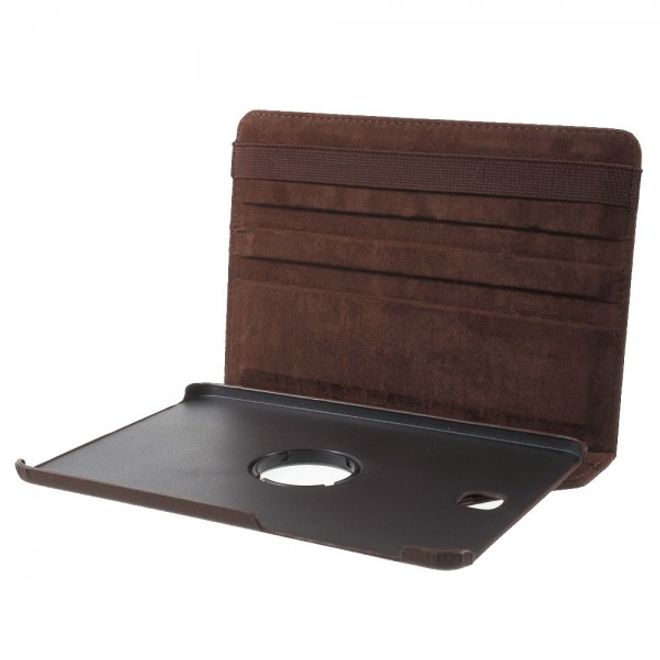 Samsung Galaxy Tab S2 8.0 Stabiles, 360° rotierbares Leder Flip Case - braun
