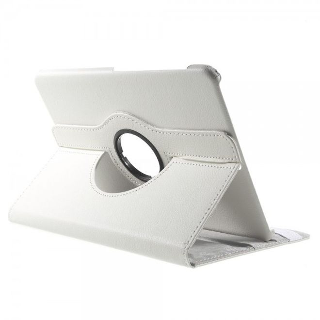Samsung Galaxy Tab S2 9.7 Schlichtes, 360° rotierbares Leder Flip Case - weiss