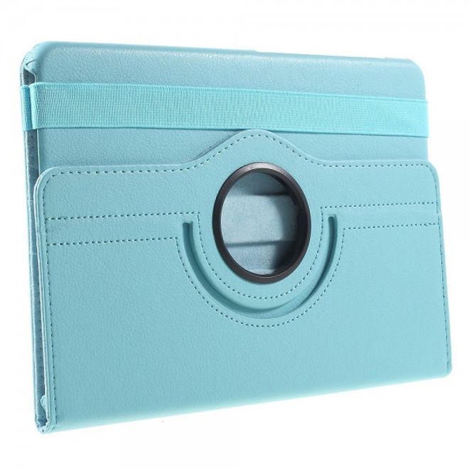 Samsung Galaxy Tab S2 9.7  Hülle - 360° rotierbares Case aus Leder - hellblau