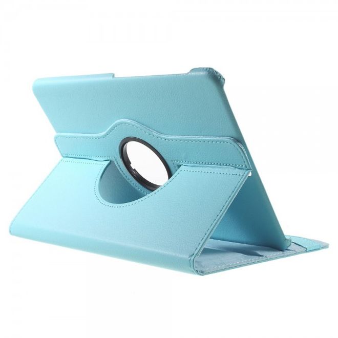 Samsung Galaxy Tab S2 9.7  Hülle - 360° rotierbares Case aus Leder - hellblau