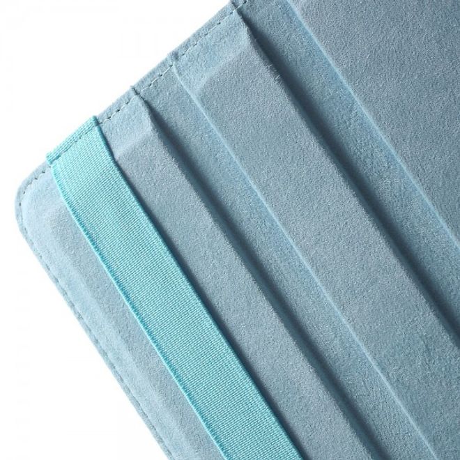 Samsung Galaxy Tab S2 9.7  Hülle - 360° rotierbares Case aus Leder - hellblau