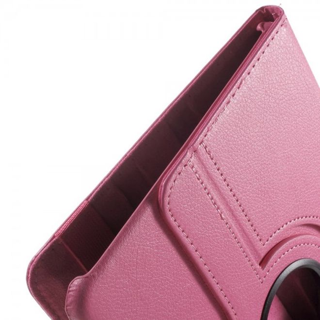 Samsung Galaxy Tab S2 9.7 Schlichtes, 360° rotierbares Leder Flip Case - rosa