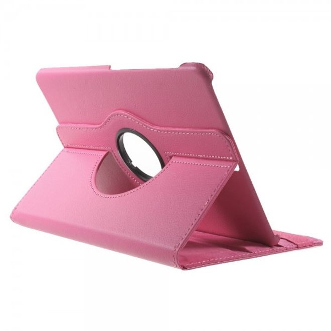 Samsung Galaxy Tab S2 9.7 Schlichtes, 360° rotierbares Leder Flip Case - rosa