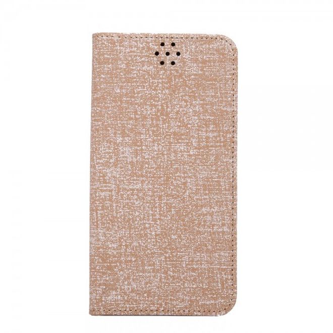 Galaxy S6 Edge Plus Leder Case mit Oxford Nylon Textur und Standfunktion - braun