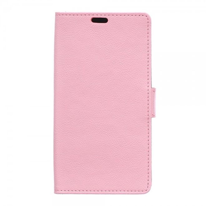 Galaxy S6 Edge Plus Klassisches Leder Case mit Litchitextur - pink