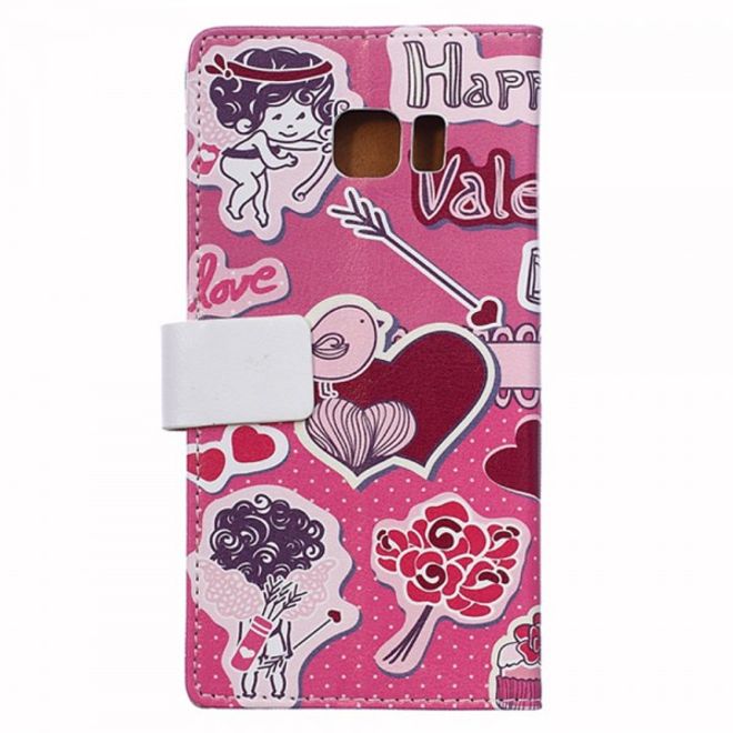 Galaxy S6 Edge Plus Leder Case mit süssen Cartoons
