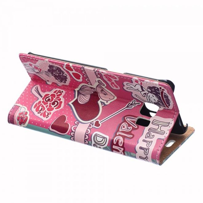 Galaxy S6 Edge Plus Leder Case mit süssen Cartoons