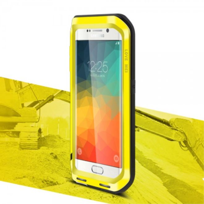 Galaxy S6 Edge Plus LOVE MEI Ultrarobustes Metall und Silikon Case (ohne Gorilla Glas) - gelb