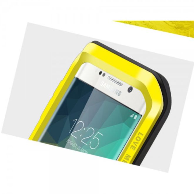 Galaxy S6 Edge Plus LOVE MEI Ultrarobustes Metall und Silikon Case (ohne Gorilla Glas) - gelb