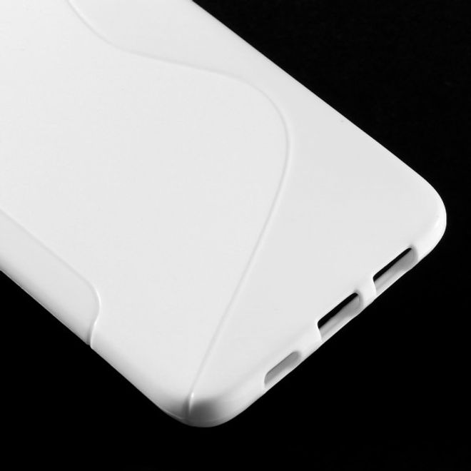 Galaxy S6 Edge Plus Elastisches Plastik Case S-Shape - weiss