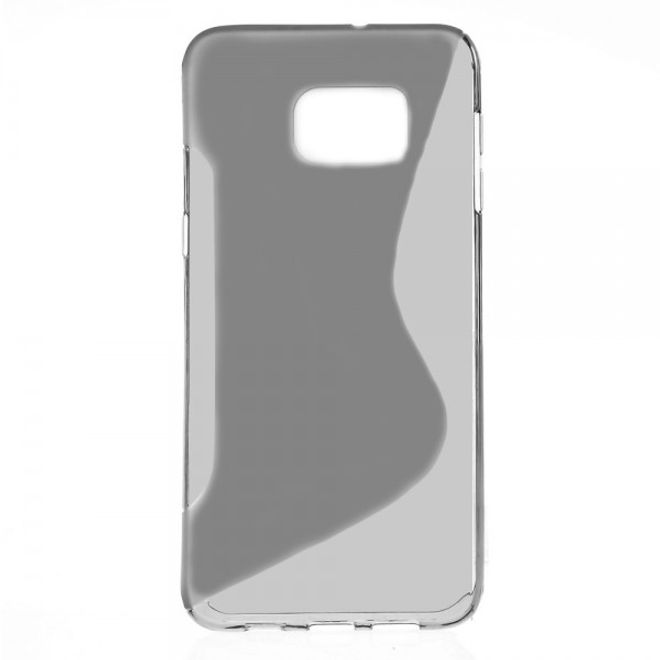 Galaxy S6 Edge Plus Elastisches Plastik Case S-Shape - grau