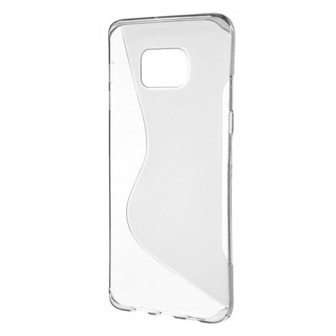 Galaxy S6 Edge Plus Elastisches Plastik Case S-Shape - grau