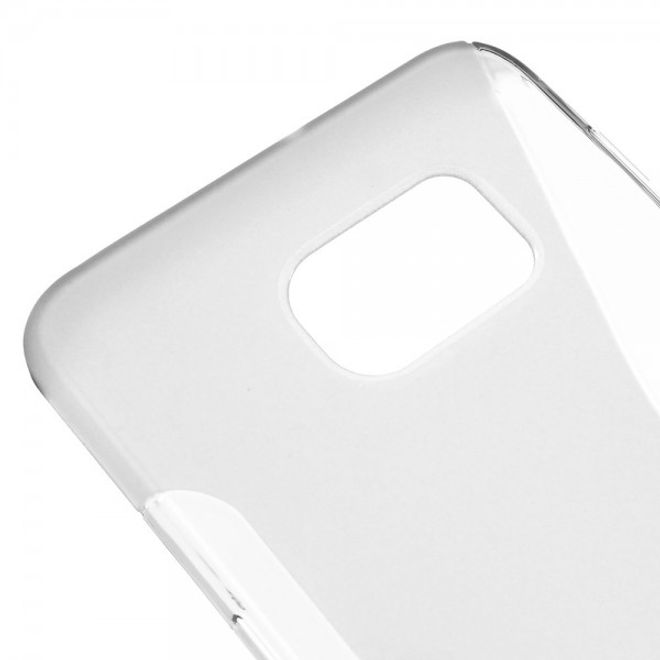 Galaxy S6 Edge Plus Elastisches Plastik Case S-Shape - grau
