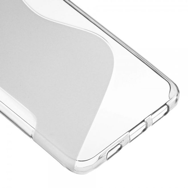 Galaxy S6 Edge Plus Elastisches Plastik Case S-Shape - grau