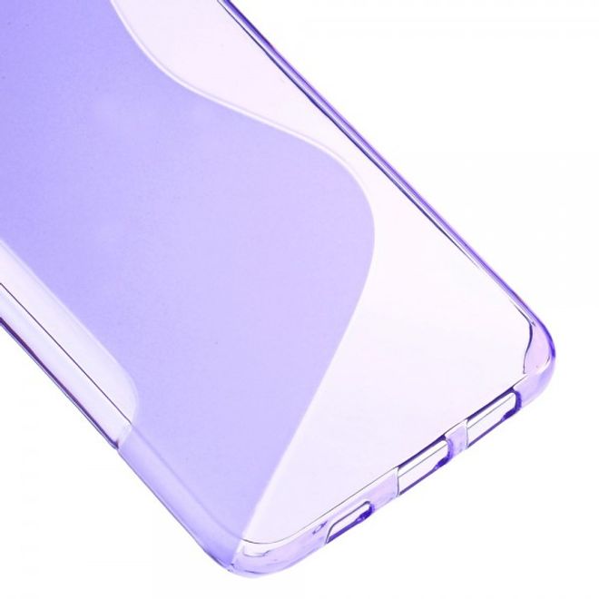 Galaxy S6 Edge Plus Elastisches Plastik Case S-Shape - purpur
